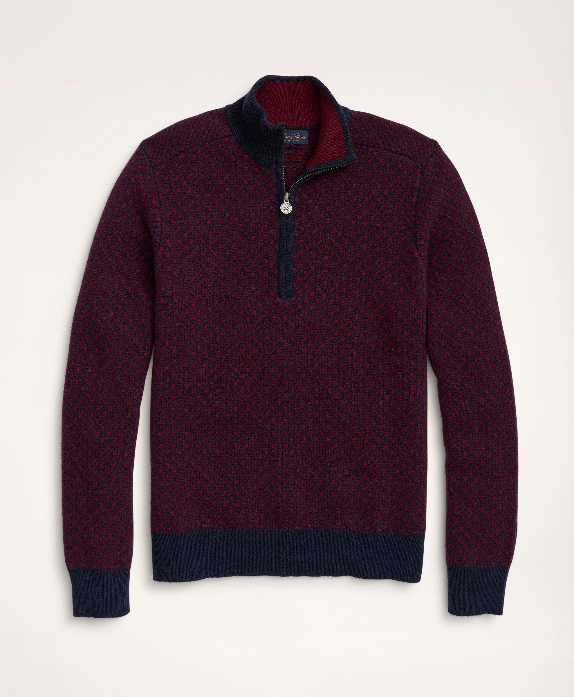 Brooks brothers clearance half zip sweater