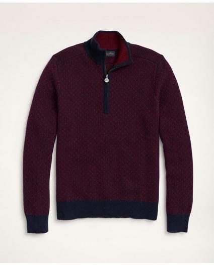 Big & Tall Wool Nordic Half-Zip Sweater, image 1