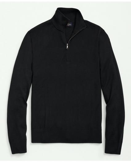 Big & Tall Fine Merino Wool Half-Zip Sweater, image 1