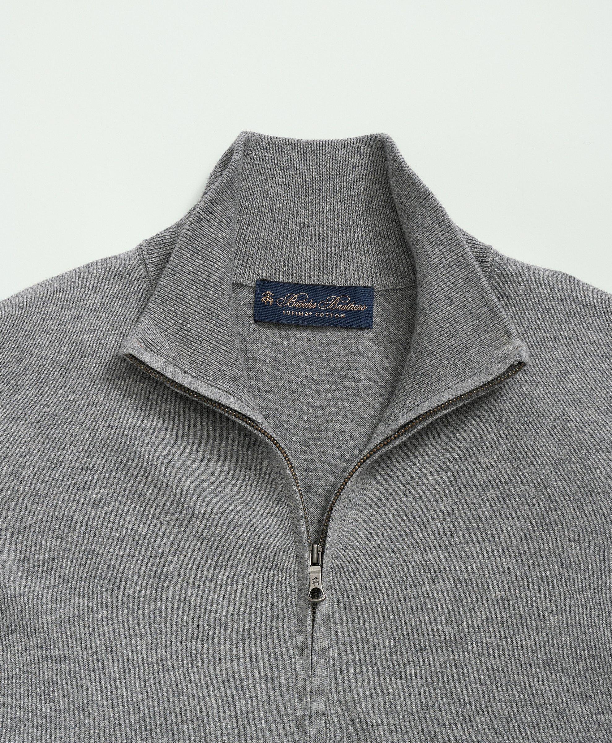 Big & Tall Supima® Cotton Half-Zip Sweater