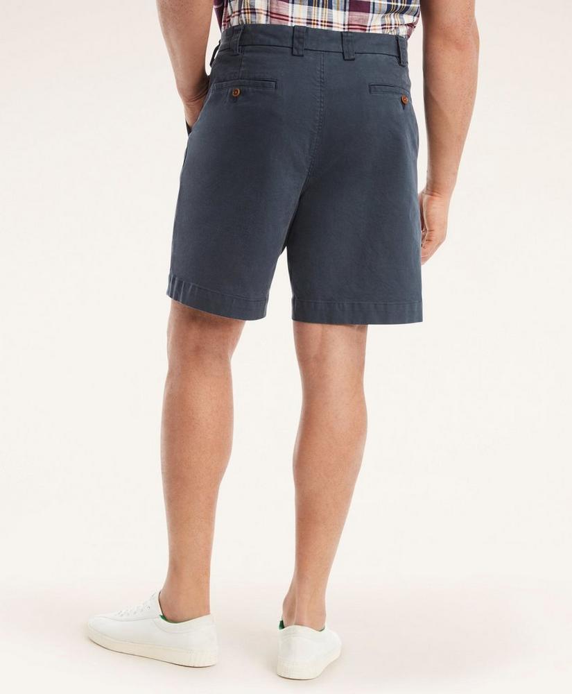 Big & Tall 9" Stretch Washed Canvas Shorts, image 2