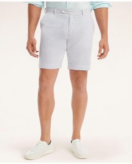 Big & Tall Cotton Seersucker Stripe Shorts, image 1