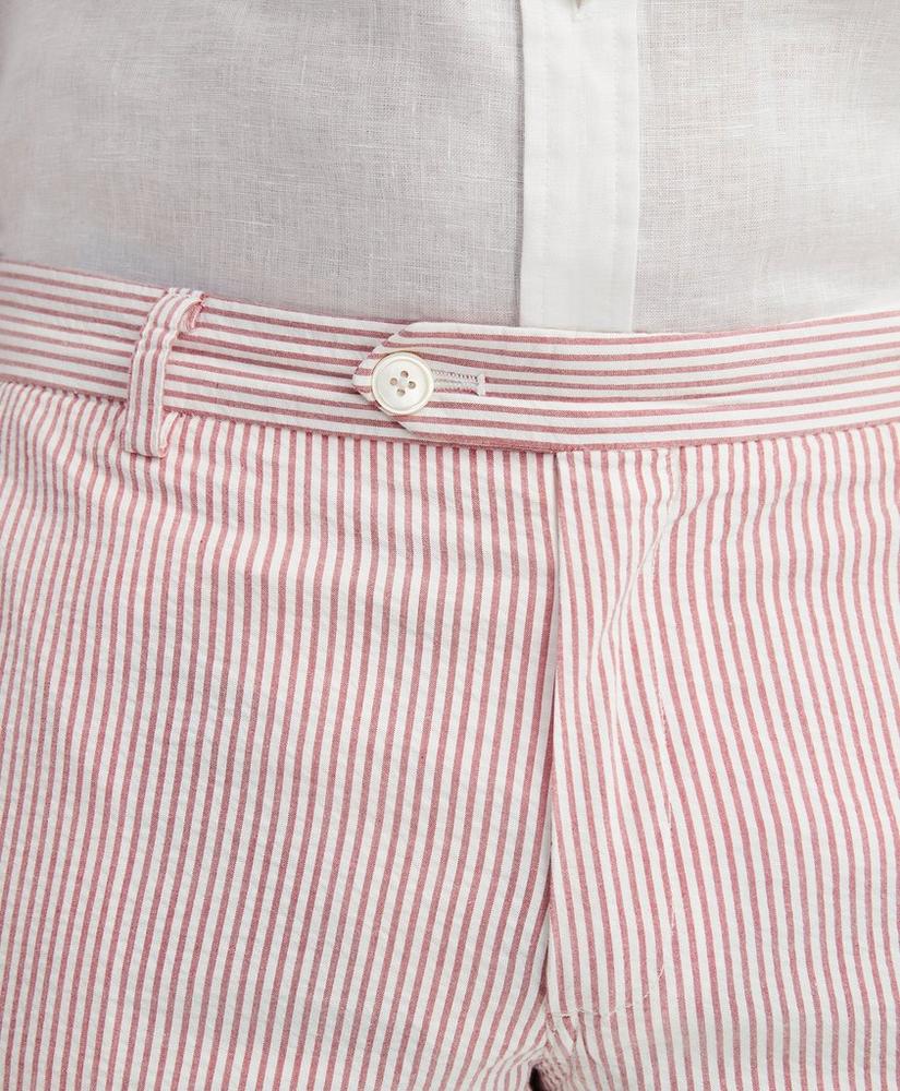 Big & Tall Cotton Seersucker Stripe Shorts, image 3