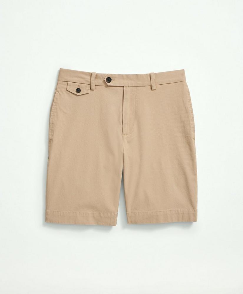 Big & Tall 9" Stretch Supima® Cotton Poplin Shorts, image 1