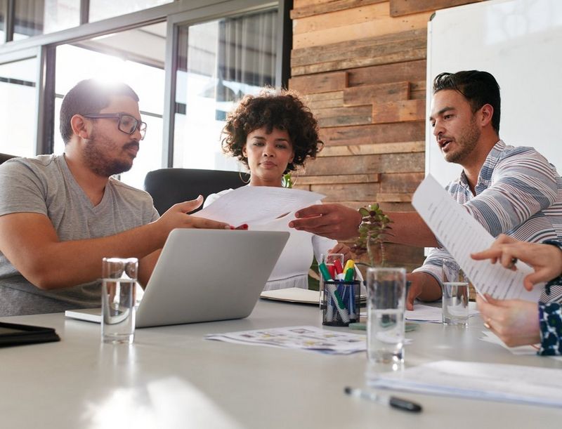 Busy working environment