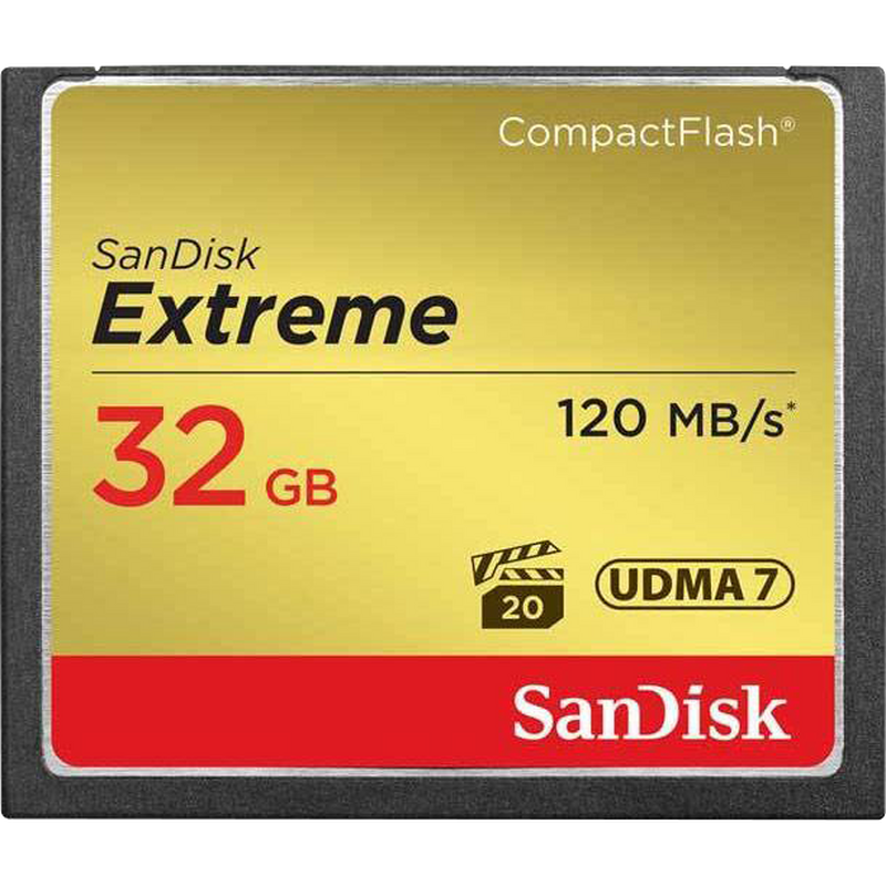 SanDisk Extreme CompactFlash UHS-I VPG-20 Speicherkarte, 32 GB Produkt Anzeigen