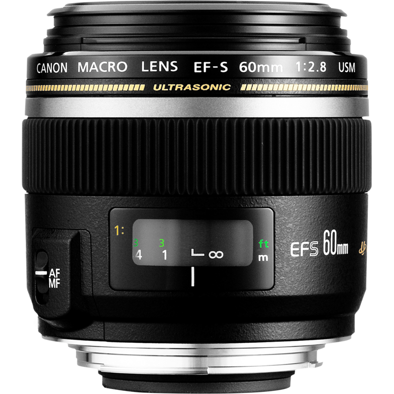 Canon EF-S 60mm f/2.8 Macro USM Objektiv Produkt Vorderansicht