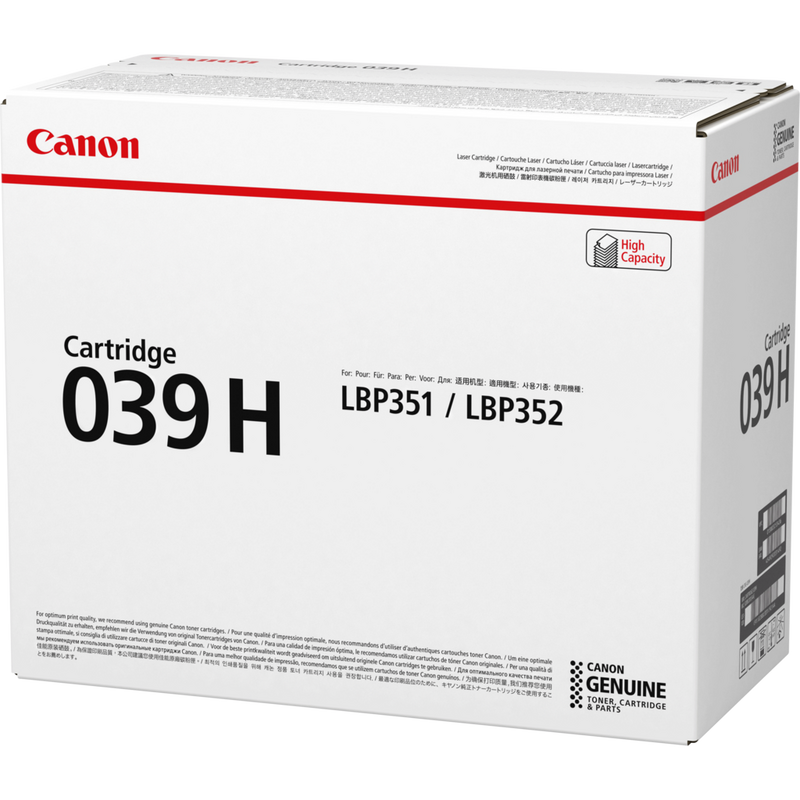 Canon 039H High Yield Toner-Cartridge Produkt Ansicht der Verpackung von rechts