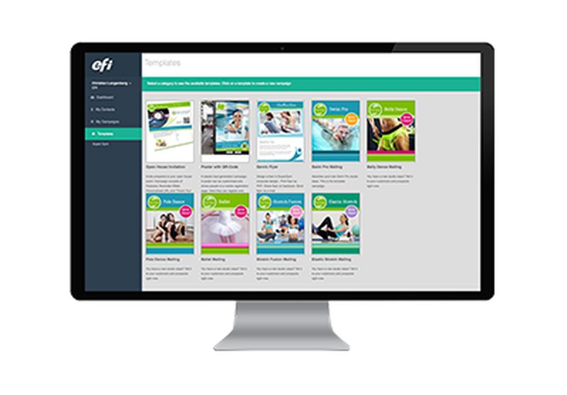 Customer communication management software on desktop