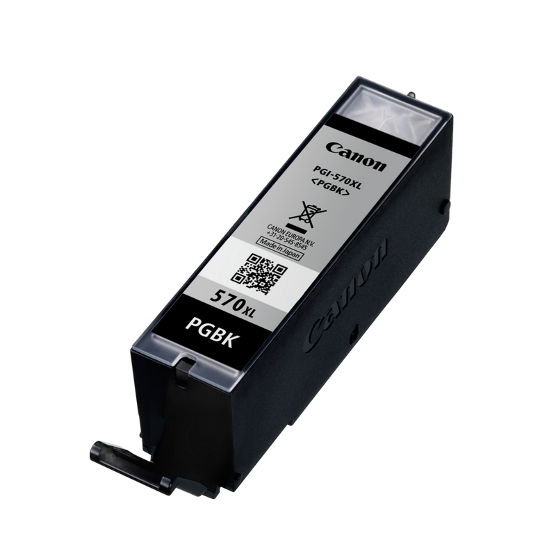 Canon PGI-570BK XL High Yield Black Ink Cartridge (Twin Pack) Product Front angled view without the box