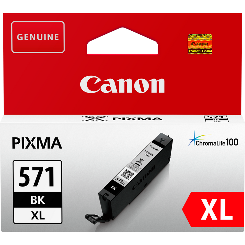 Canon CLI-571XL Tinte Schwarz mit hoher Reichweite Produkt Vorderansicht