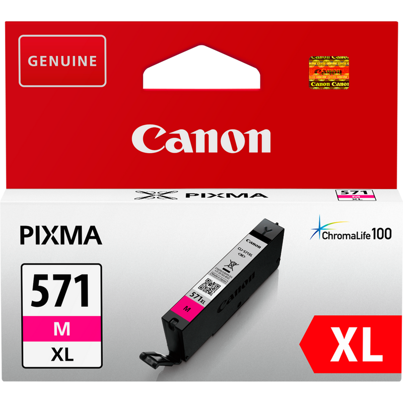 Canon CLI-571XL Tinte Magenta mit hoher Reichweite Produkt Vorderansicht