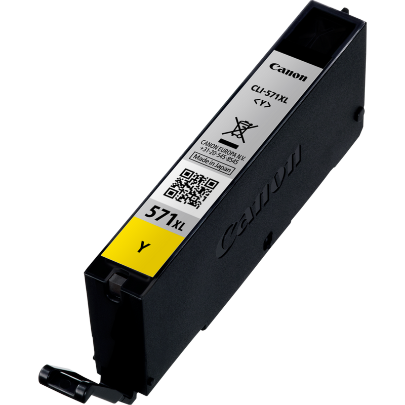 Canon CLI-571XL Tinte Gelb mit hoher Reichweite Produkt Ansicht der Patrone von rechts