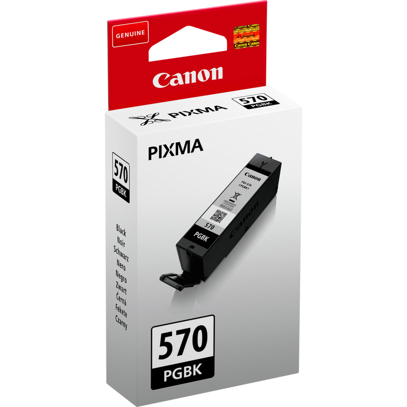 Canon PGI-570PGBK Tinte Pigment-Schwarz Produkt Ansicht von links