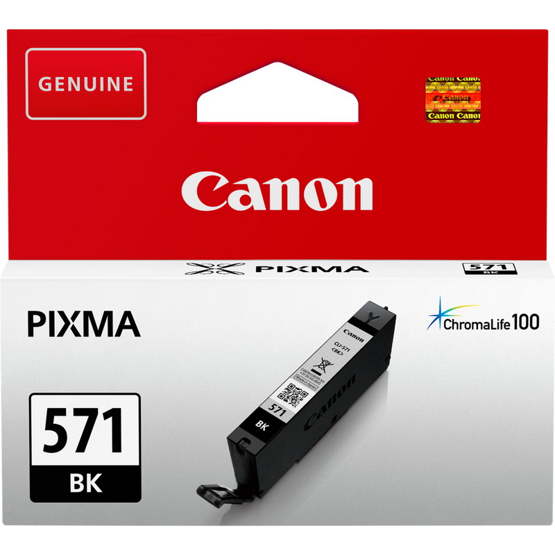 Canon CLI-571BK Tinte Schwarz Produkt Vorderansicht