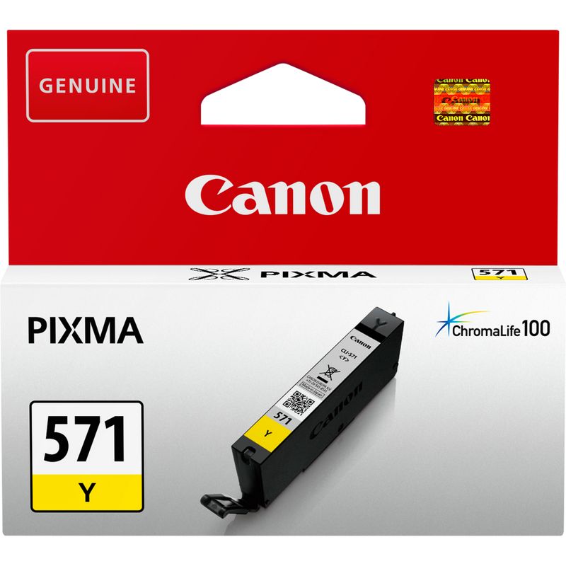 Canon CLI-571Y Tinte Gelb Produkt Vorderansicht