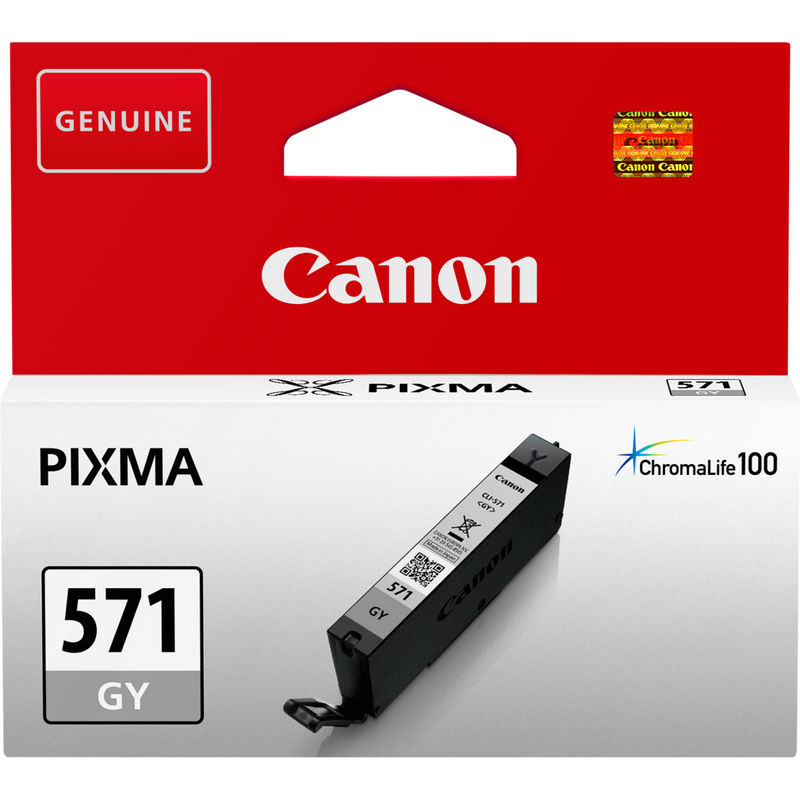 Canon CLI-571GY Tinte Grau Produkt Vorderansicht