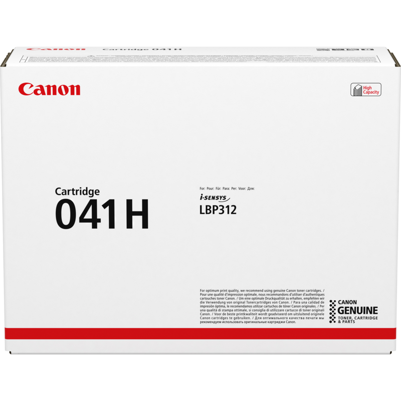 Canon 041H High Capacity Toner-Cartridge Schwarz Produkt Vorderansicht der Verpackung