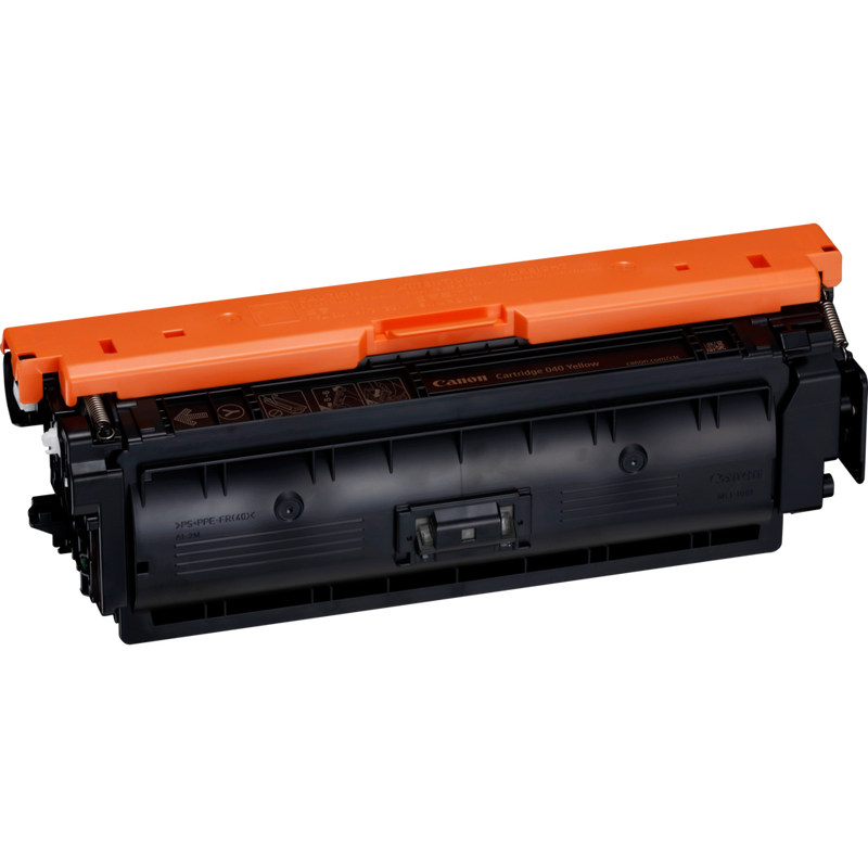 Canon 040Y Toner-Cartridge Gelb Produkt Vorderansicht von links