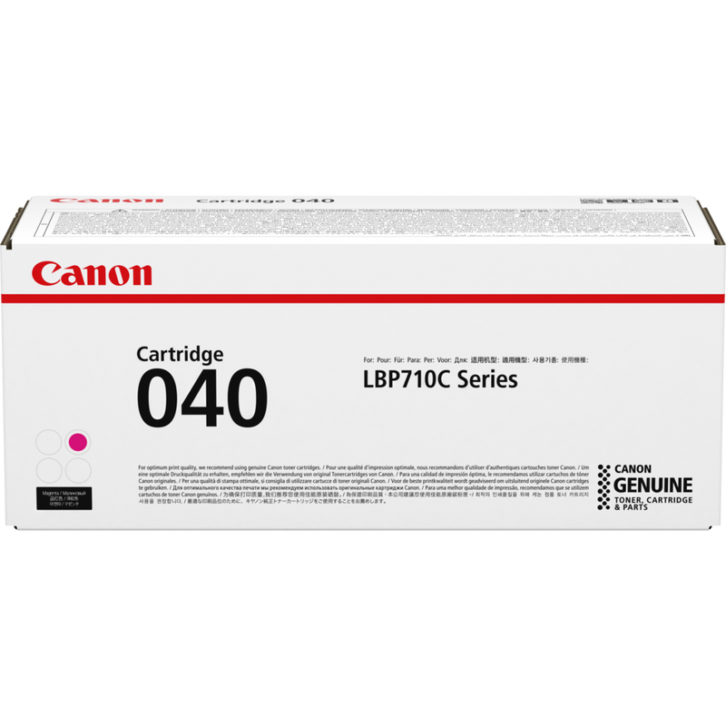 Canon 040M Toner-Cartridge Magenta Produkt Vorderansicht der Verpackung
