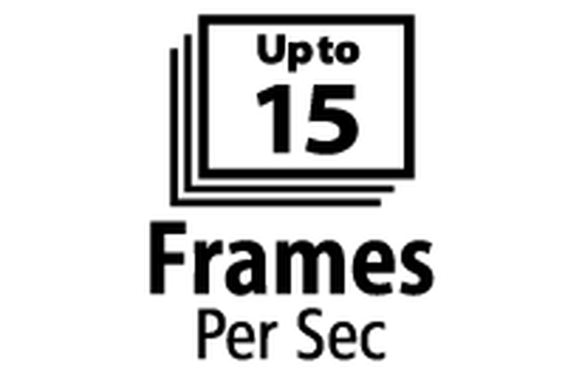 Up to 15fps continuous shooting