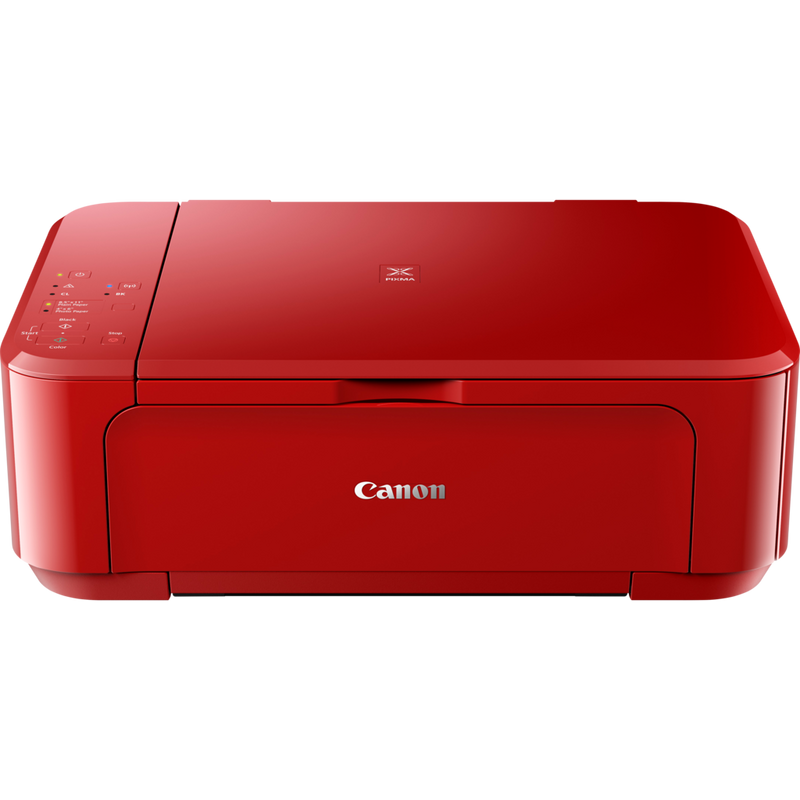 Canon PIXMA MG3650S Tintenstrahl-Multifunktionssystem, Rot Produkt Vorderansicht
