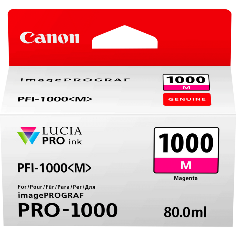 Canon PFI-1000M Tinte Magenta Produkt Vorderansicht