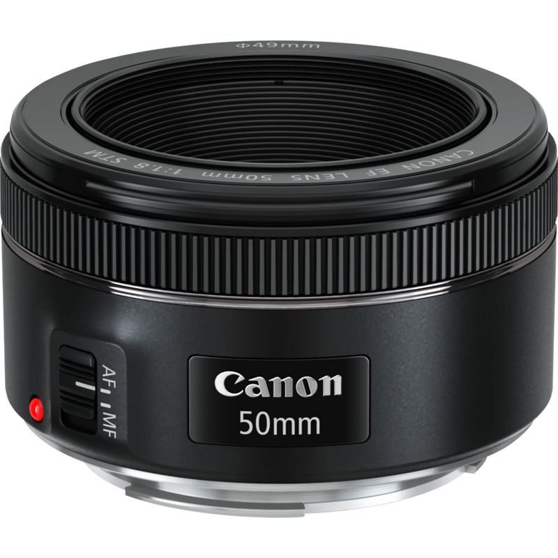 Canon EF 50mm f/1.8 STM Objektiv Produkt Ansicht von oben