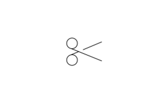 Icon of a pair of scissors.