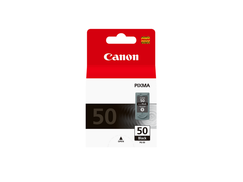 Canon PG-50BK – riittoisa musta mustekasetti Tuote Näkymä edestä