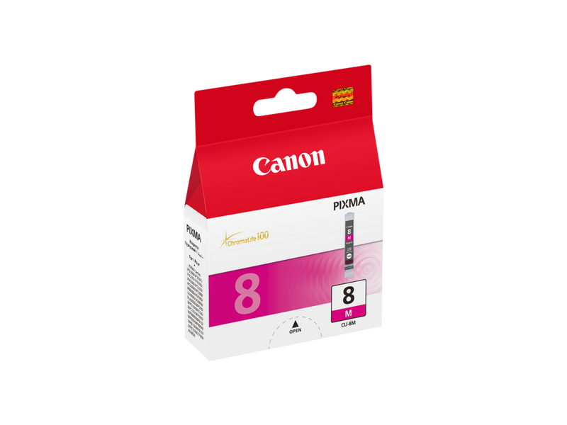 Canon CLI-8M Tinte Magenta Produkt Ansicht von links
