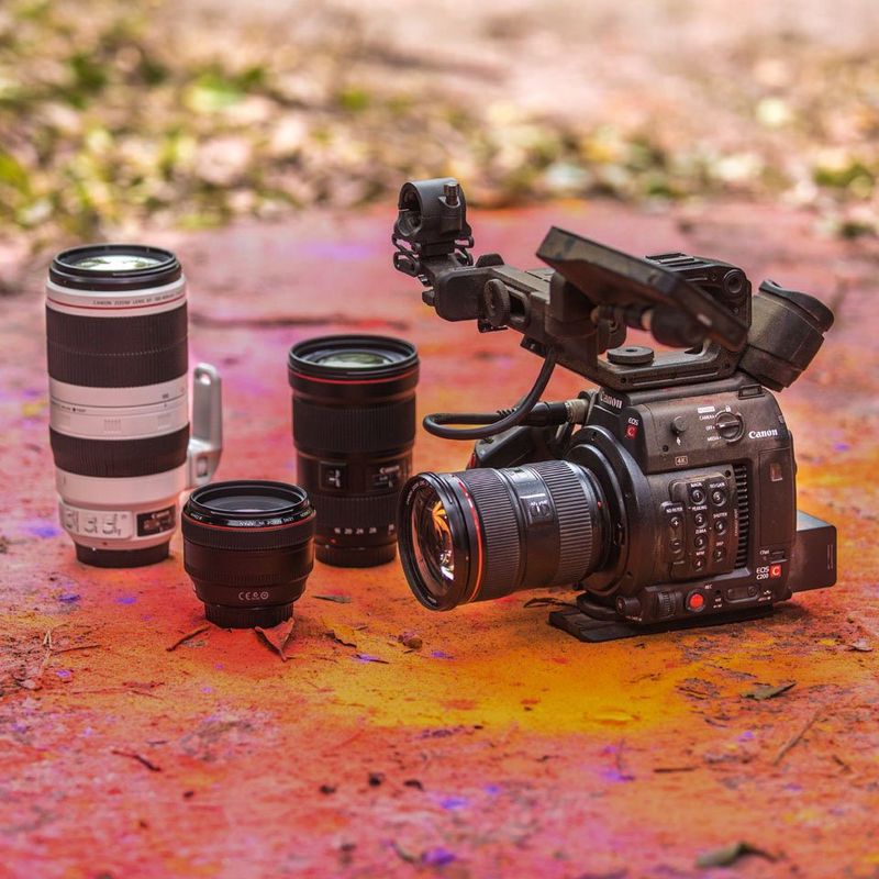 Canon C200 video camera and lens kit