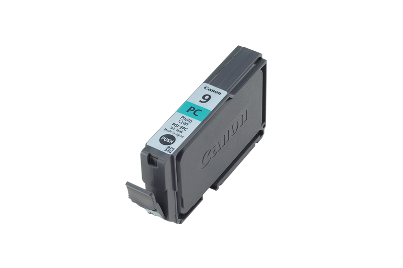 Canon PGI-9PC Tinte Foto-Cyan Produkt Ansicht der Patrone von rechts