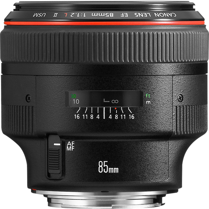 Canon EF 85mm f/1.2L II USM Objektiv Produkt Vorderansicht
