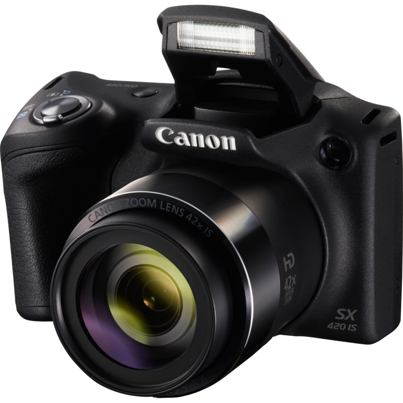 Canon PowerShot SX420 IS – Schwarz Produkt Ansicht von oben