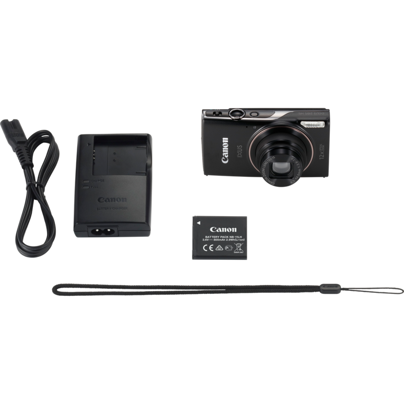 Canon IXUS 285 HS – Schwarz Produkt Lieferumfang