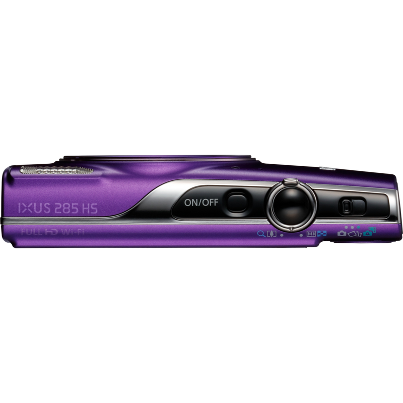 Canon IXUS 285 HS – Lila Produkt Ansicht von oben