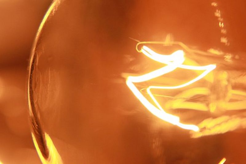 Close up of lightbulb