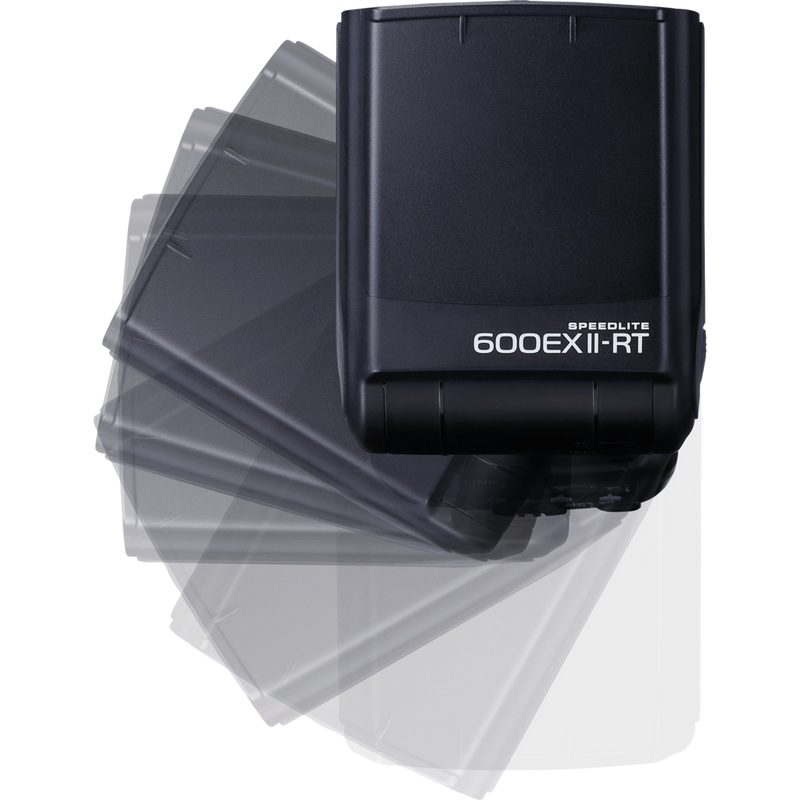 Canon Speedlite 600EX II-RT Blitzgerät Produkt Drehradius von der Seite