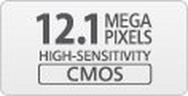 
         
         12,1-megapiksline CMOS
       
       