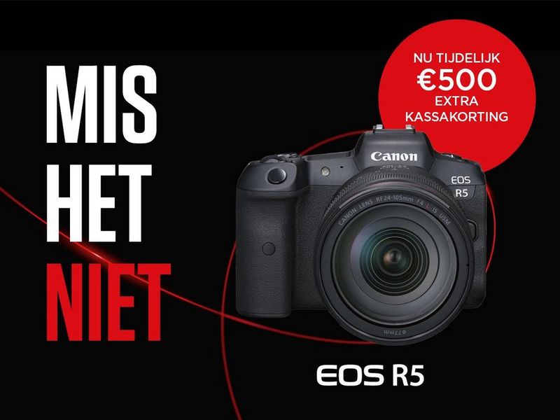 EOS R5 Promotie