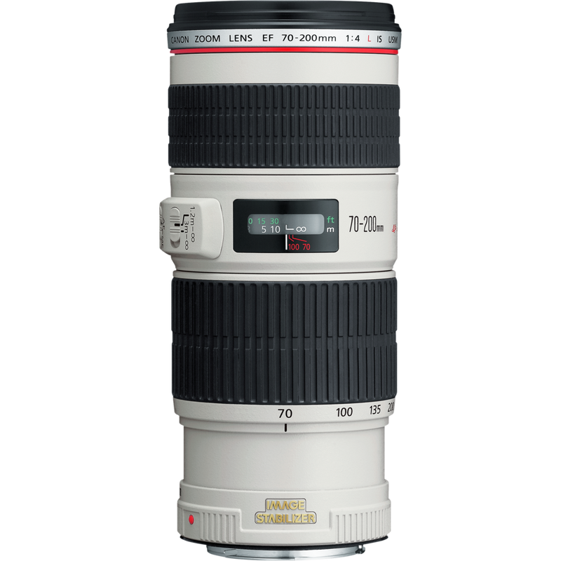Canon EF 70-200mm f/4L IS USM Objektiv Produkt Vorderansicht