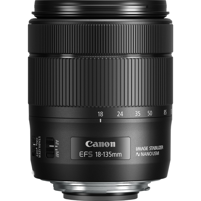 Canon EF-S 18-135mm f/3.5-5.6 IS USM Objektiv Produkt Vorderansicht