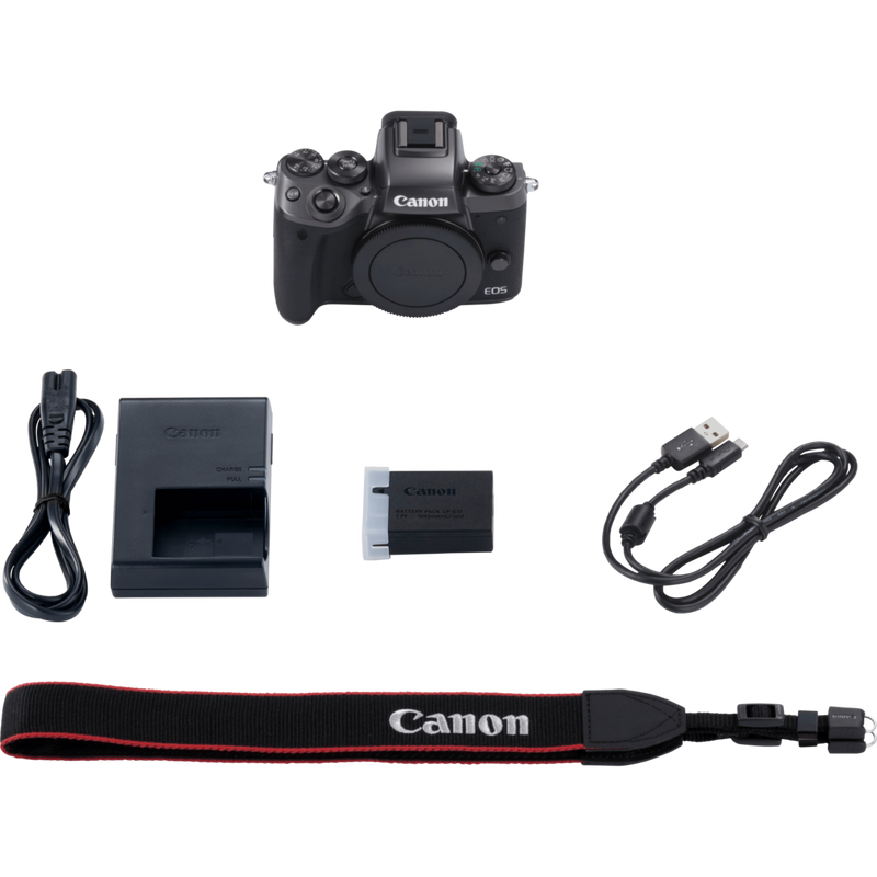 Canon EOS M5 Gehäuse Schwarz Produkt Lieferumfang