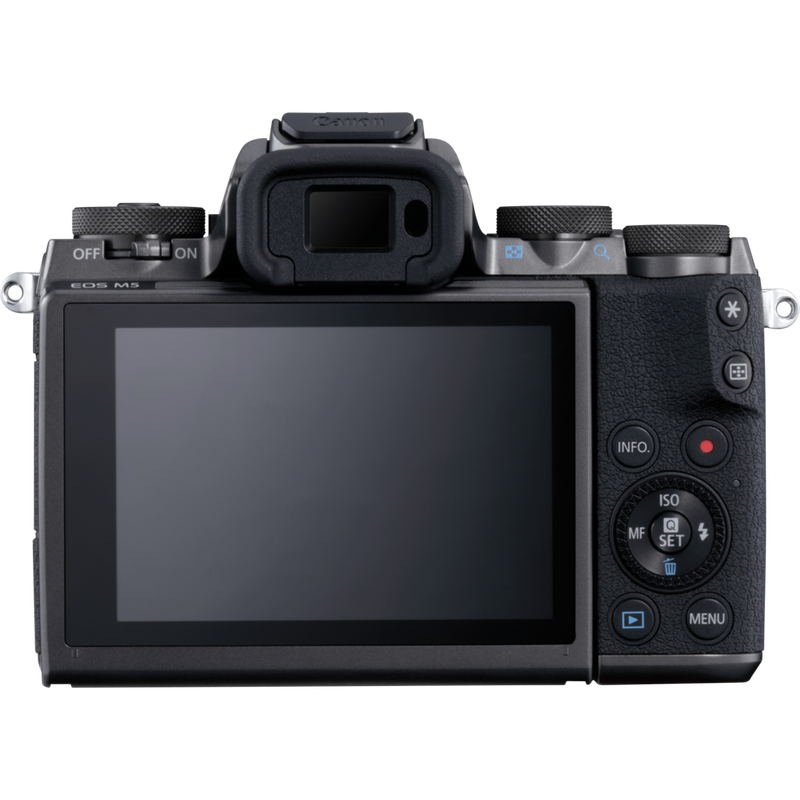 Canon EOS M5 + EF-M 15-45mm 1:3,5-6,3 IS STM Produkt Rückansicht