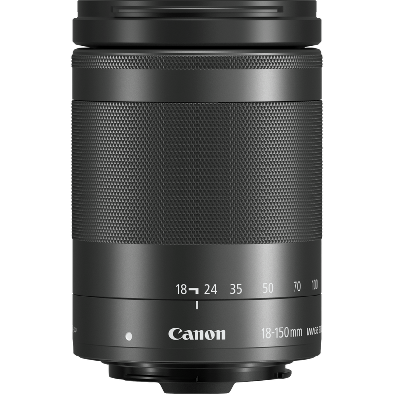 Canon EF-M 18-150mm f/3.5-6.3 IS STM Objektiv – Graphit-Grau Produkt Vorderansicht