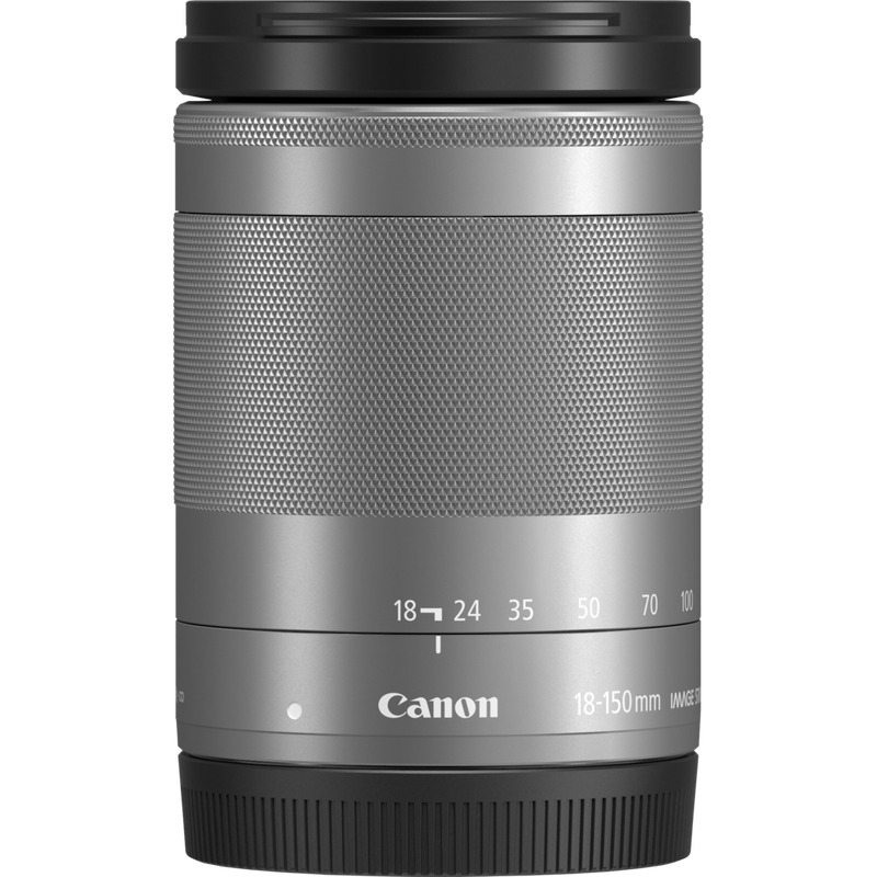 Canon EF-M 18-150mm f/3.5-6.3 IS STM Objektiv – Silber Produkt Vorderansicht