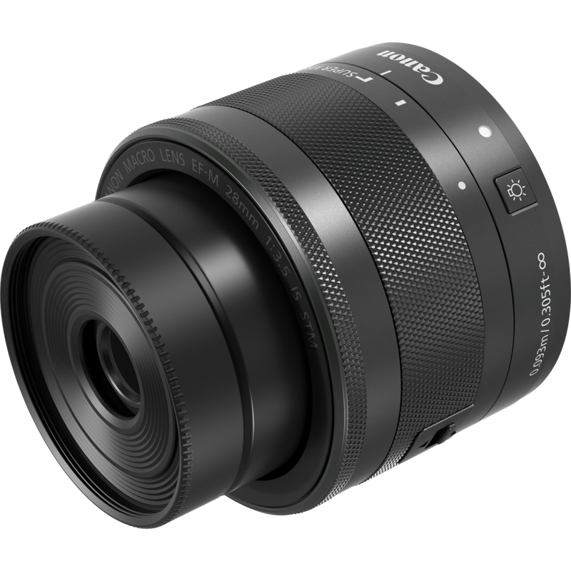 Canon ES-22 Streulichtblende Produkt Auf einem Objektiv