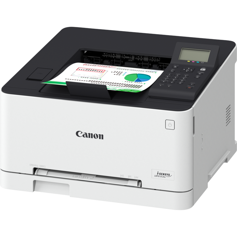 Canon i-SENSYS LBP613Cdw Produkt Nahaufnahme des LCD-Monitors