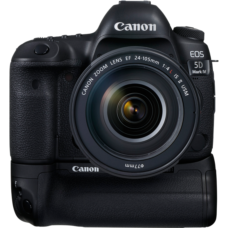 Canon BG-E20 Akkugriff Produkt Mit Kamera